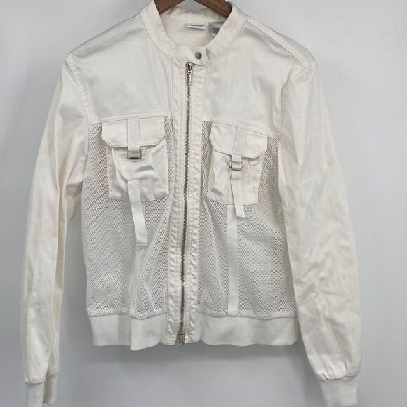 Vintage Together White Perforated Jacket 80’s 90’s - Picture 1 of 7